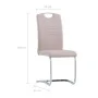 Cantilever dining chairs 6 pcs cappuccino synthetic leather by vidaXL, dining chairs - Ref: Foro24-278836, Price: 477,39 €, D...