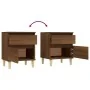 Brown oak bedside table 40x35x50 cm by vidaXL, Lockers and storage cabinets - Ref: Foro24-821840, Price: 41,52 €, Discount: %