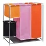 Dirty clothes basket 2 units 3 sections with washing bucket by vidaXL, Laundry baskets - Ref: Foro24-3051492, Price: 57,66 €,...
