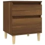 Nachttische 2 Einheiten braune Eiche 40x35x50 cm von vidaXL, Schließfächer und Lagerschränke - Ref: Foro24-821841, Preis: 65,...