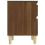 Nachttische 2 Einheiten braune Eiche 40x35x50 cm von vidaXL, Schließfächer und Lagerschränke - Ref: Foro24-821841, Preis: 65,...