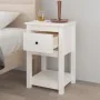 Bedside tables 2 pcs solid white pine wood 40x35x61.5 cm by vidaXL, Lockers and storage cabinets - Ref: Foro24-821732, Price:...