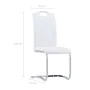 7-teiliges Esszimmerset aus weißem Kunstleder von vidaXL, Möbelsets für Küchen und Esszimmer - Ref: Foro24-3053118, Preis: 65...