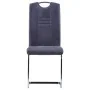 Juego de comedor 7 piezas piel de ante artificial gris de vidaXL, muebles para cocinas y comedores - Ref: Foro24-3053126, Pre...