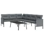 Anthrazitgraues 2-teiliges Gartenmöbel-Set aus Stahl von vidaXL, Gartensets - Ref: Foro24-3187261, Preis: 360,98 €, Rabatt: %