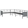 Anthrazitgraues 2-teiliges Gartenmöbel-Set aus Stahl von vidaXL, Gartensets - Ref: Foro24-3187261, Preis: 360,98 €, Rabatt: %