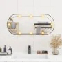 Oval wall mirror with glass LED lights 35x80 cm by vidaXL, Mirrors - Ref: Foro24-3189162, Price: 43,54 €, Discount: %