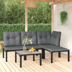 5-piece garden furniture set in black and gray synthetic rattan by vidaXL, Garden sets - Ref: Foro24-3187744, Price: 221,49 €...