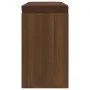 Banco zapatero madera contrachapada marrón roble 103x30x48 cm de vidaXL, Bancos para recibidores y almacenamiento - Ref: Foro...