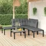 Garden furniture set 6 pieces black and gray synthetic rattan by vidaXL, Garden sets - Ref: Foro24-3187756, Price: 263,01 €, ...