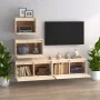 TV furniture 4 pieces solid pine wood by vidaXL, TV Furniture - Ref: Foro24-3100144, Price: 208,54 €, Discount: %
