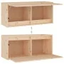 TV furniture 4 pieces solid pine wood by vidaXL, TV Furniture - Ref: Foro24-3100144, Price: 208,54 €, Discount: %