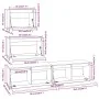 TV furniture 4 pieces solid pine wood by vidaXL, TV Furniture - Ref: Foro24-3100144, Price: 208,54 €, Discount: %