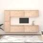 TV furniture set, 6 pieces made of solid pine wood by vidaXL, TV Furniture - Ref: Foro24-3100234, Price: 310,75 €, Discount: %
