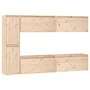 TV furniture set, 6 pieces made of solid pine wood by vidaXL, TV Furniture - Ref: Foro24-3100234, Price: 310,75 €, Discount: %