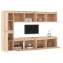 TV-Möbel 6-teilig aus massivem Kiefernholz von vidaXL, TV-Möbel - Ref: Foro24-3100234, Preis: 310,75 €, Rabatt: %