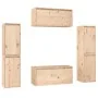 Muebles para TV 6 piezas madera maciza de pino de vidaXL, Muebles TV - Ref: Foro24-3100264, Precio: 267,42 €, Descuento: %