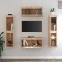 Muebles para TV 6 piezas madera maciza de pino de vidaXL, Muebles TV - Ref: Foro24-3100264, Precio: 267,42 €, Descuento: %