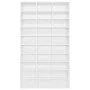 Glossy white plywood CD cabinet 102x16x177.5 cm by vidaXL, CD and DVD storage - Ref: Foro24-801784, Price: 146,92 €, Discount: %