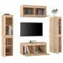 Muebles para TV 6 piezas madera maciza de pino de vidaXL, Muebles TV - Ref: Foro24-3100264, Precio: 267,42 €, Descuento: %