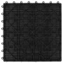 WPC porch tiles 30x30 cm 2 m² black 22 units by vidaXL, Floors and carpets - Ref: Foro24-277800, Price: 120,44 €, Discount: %