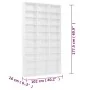 Glänzend weißer CD-Schrank aus Sperrholz, 102 x 16 x 177,5 cm von vidaXL, CD- und DVD-Speicher - Ref: Foro24-801784, Preis: 1...