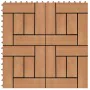 Baldosas de porche de WPC 30x30 cm 2 m² color teca 22 unidades by vidaXL, Floors and carpets - Ref: Foro24-277804, Price: 113...