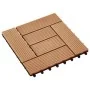 Baldosas de porche de WPC 30x30 cm 2 m² color teca 22 unidades by vidaXL, Floors and carpets - Ref: Foro24-277804, Price: 113...