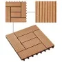 Baldosas de porche de WPC 30x30 cm 2 m² color teca 22 unidades by vidaXL, Floors and carpets - Ref: Foro24-277804, Price: 113...