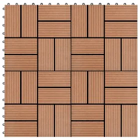 Baldosas de porche WPC 30x30 cm 2 m² marrón 22 unidades by vidaXL, Floors and carpets - Ref: Foro24-277806, Price: 119,27 €, ...