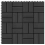WPC-Verandafliesen 30x30 cm 2 m² schwarz 22 Einheiten von vidaXL, Böden und Teppiche - Ref: Foro24-277808, Preis: 95,95 €, Ra...