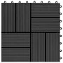 WPC-Verandafliesen 30x30 cm 2 m² schwarz 22 Einheiten von vidaXL, Böden und Teppiche - Ref: Foro24-277808, Preis: 95,95 €, Ra...