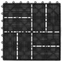 WPC-Verandafliesen 30x30 cm 2 m² schwarz 22 Einheiten von vidaXL, Böden und Teppiche - Ref: Foro24-277808, Preis: 95,95 €, Ra...