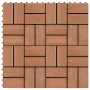 WPC porch tiles 30x30 cm 2 m² teak color 22 units by vidaXL, Floors and carpets - Ref: Foro24-277809, Price: 113,45 €, Discou...