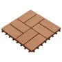 WPC porch tiles 30x30 cm 2 m² teak color 22 units by vidaXL, Floors and carpets - Ref: Foro24-277809, Price: 113,45 €, Discou...