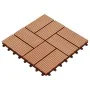 WPC-Verandafliesen 30x30 cm 2 m² Teakfarbe 22 Einheiten von vidaXL, Böden und Teppiche - Ref: Foro24-277809, Preis: 109,07 €,...
