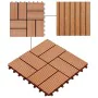 WPC-Verandafliesen 30x30 cm 2 m² Teakfarbe 22 Einheiten von vidaXL, Böden und Teppiche - Ref: Foro24-277809, Preis: 109,07 €,...
