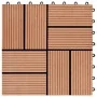 WPC porch tiles 30x30 cm 2 m² teak color 22 units by vidaXL, Floors and carpets - Ref: Foro24-277809, Price: 113,45 €, Discou...