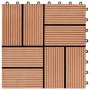 WPC-Verandafliesen 30x30 cm 2 m² Teakfarbe 22 Einheiten von vidaXL, Böden und Teppiche - Ref: Foro24-277809, Preis: 109,07 €,...