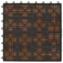 WPC porch tiles 30x30 cm 2 m² teak color 22 units by vidaXL, Floors and carpets - Ref: Foro24-277809, Price: 113,45 €, Discou...