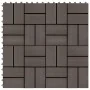 Terrassenfliesen WPC 30x30 cm 2 m² Dunkelbraun 22 Stück von vidaXL, Böden und Teppiche - Ref: Foro24-277810, Preis: 109,83 €,...