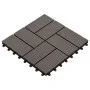 Baldosas de porche WPC 30x30 cm 2 m² marrón oscuro 22 unidades by vidaXL, Floors and carpets - Ref: Foro24-277810, Price: 114...