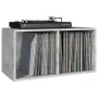 Gray plywood vinyl record box 71x34x36cm by vidaXL, CD and DVD storage - Ref: Foro24-800121, Price: 33,83 €, Discount: %