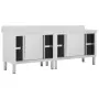 Work tables with sliding doors 2 units steel 240x50x(95-97)cm by vidaXL, Restoration - Ref: Foro24-3055903, Price: 628,18 €, ...