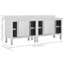 Work tables with sliding doors 2 units steel 240x50x(95-97)cm by vidaXL, Restoration - Ref: Foro24-3055903, Price: 628,18 €, ...