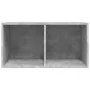 Gray plywood vinyl record box 71x34x36cm by vidaXL, CD and DVD storage - Ref: Foro24-800121, Price: 33,83 €, Discount: %