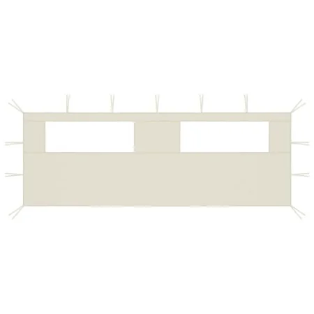 Gazebo side wall with cream windows 6x2 m by vidaXL, Accessories for pavilions and gazebos - Ref: Foro24-3070413, Price: 28,2...