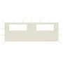 Gazebo side wall with cream windows 6x2 m by vidaXL, Accessories for pavilions and gazebos - Ref: Foro24-3070413, Price: 28,2...