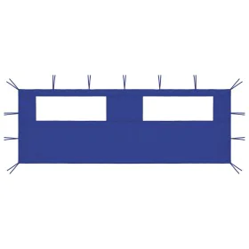 Pared lateral de cenador con ventanas azul 6x2 m by vidaXL, Accessories for pavilions and gazebos - Ref: Foro24-3070414, Pric...