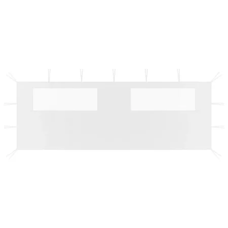 Seitenwand des Pavillons mit weißen Fenstern 6x2 m von vidaXL, Zubehör für Pavillons und Pavillons - Ref: Foro24-3070416, Pre...